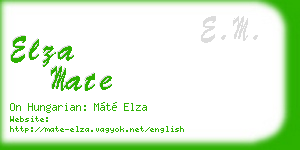 elza mate business card